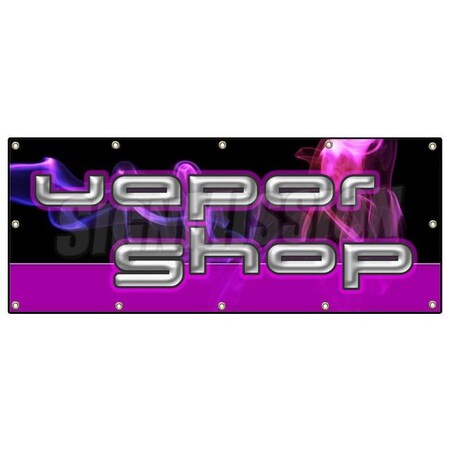 Signmission VAPOR SHOP BANNER SIGN pipes e-liquid flavor concentrates nicotine B-120 Vapor Shop